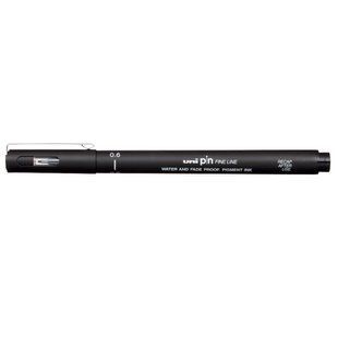 Лайнер UNI Pin Fine Line, черный, 0.6 мм PIN06-200.Black фото