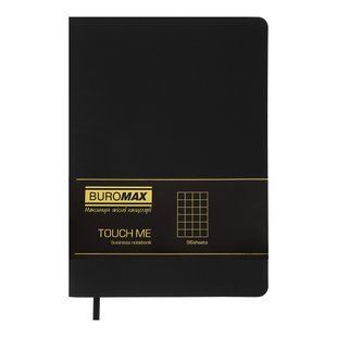 Блокнот деловой TOUCH ME, L2U, А5, 96 л., клетка, черный, шт. BM.295102-01 фото