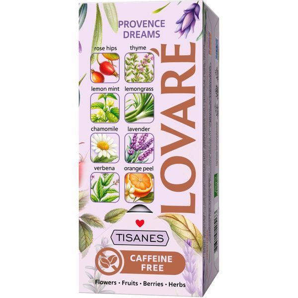Чай трав'яний Lovare Provence Dreams 24 пакетики 05173 фото