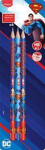 Набор графитовых карандашей SUPERMAN HB, без резинки, блистер (6 шт.) MP.850833 фото