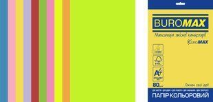 Набор цветной бумаги Buromax NEON+INTENSIVE, EUROMAX, А4, 80 г/м&sup2;, 50 листов, 10 цветов BM.2721850E-99 фото