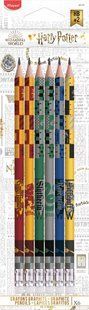 Набор карандашей HARRY POTTER HB, с резинкой, блистер (6 шт.) MP.851701 фото