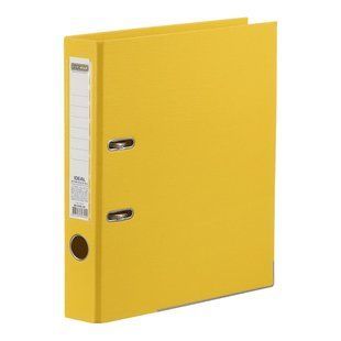 Реєстратор двосторонній А4, 50/55 мм (внутріш./зовніш.), IDEAL, жовний BM.3020-08с фото
