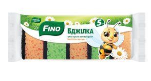 Губки кухонные FINO (Дрібниці життя) Пчелка 5 шт 41873 фото