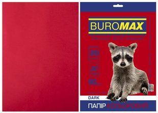 Папір кольоровий DARK, бордовий, 20 арк., А4, 80 г/м&sup2; BM.2721420-13 фото