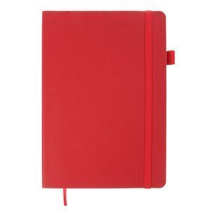 Блокнот деловой Buromax Brief, А5, 96 листов, линия, обложка искусственная кожа, красная BM.295204-05 фото