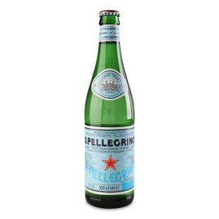 Мінеральна газована вода S.Pellegrino у склі, 0.5 л, 24 шт/упаковка 23606 фото