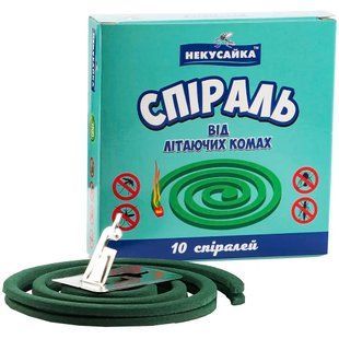 Спирали от комаров Некусайка 10 шт 90130 фото