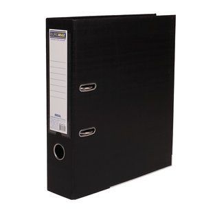 Регистратор двухсторонний А4, 70/75 мм (внутр./внеш.), IDEAL, черный BM.3019-01с фото