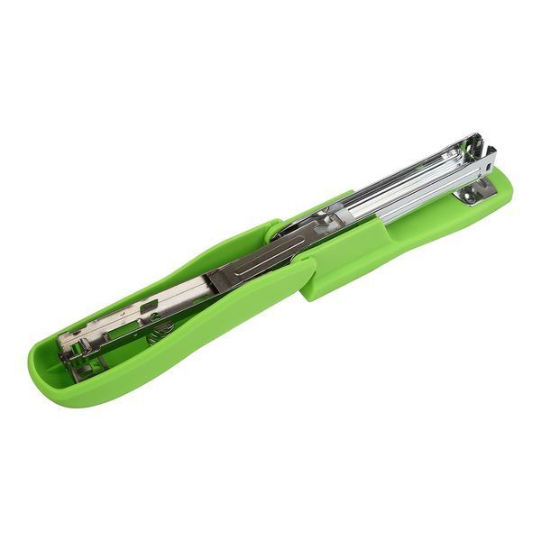 Степлер пластиковий Buromax, RUBBER TOUCH, на 20 аркушів (скоби №24; 26), 127х54х33 мм, салатовий BM.4202-15 фото