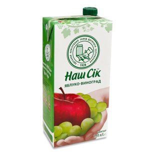 Нектар Наш Сік Яблоко-виноград 1.93 л 62835 фото