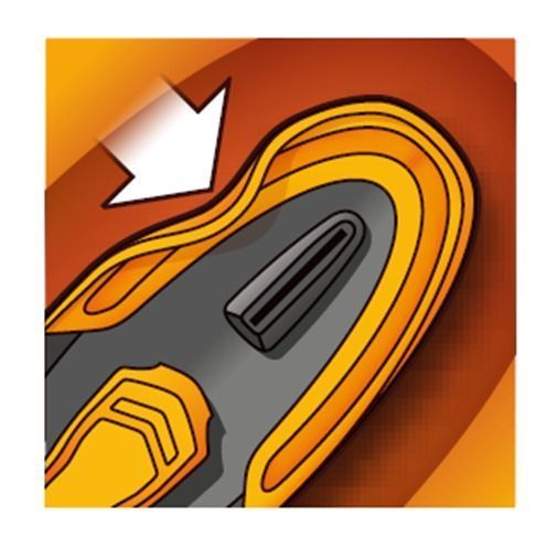 Нож канцелярский ULTIMATE, 18мм, черный с желтым. MP.086610 фото