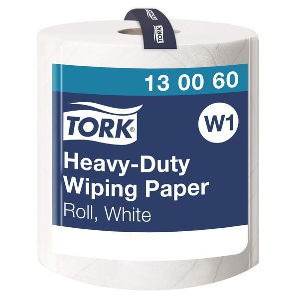 Папір для протирання в рулонах Tork Premium підвищеної міцності, білий, 2 шари, 340 м, 1000 листів, 1 рулон 130060 фото