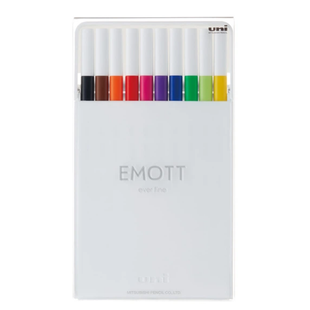 Лайнер uni EMOTT 0.4мм fine line, Standard Color, 10 кольорів PEM-SY/10C.01SC фото