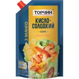 Соус Торчин Street Food Кисло-солодкий з манго 200 г 16148 фото