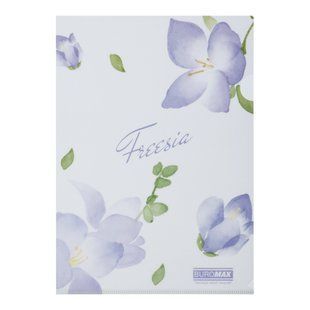 Папка-кутик А4, FREESIA ARABESKI, напівпрозора, бузкова BM.3854-26 фото