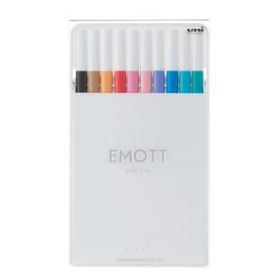 Лайнер uni EMOTT 0.4мм fine line, Soft Pastel Color, 10 кольорів PEM-SY/10C.02SPC фото