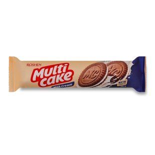 Печенье-сэндвич Roshen Multicake с молочно-кремовой начинкой 180 г 09084 фото