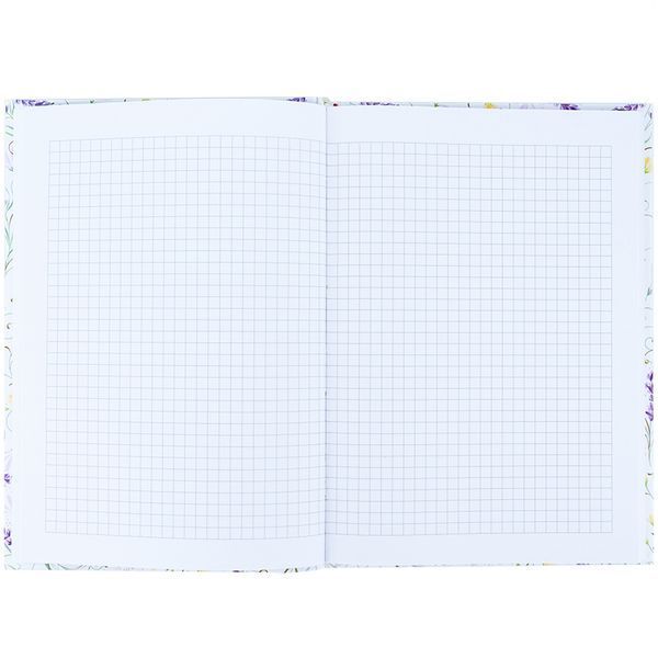 Книга записна тверда обкл. А5, 96 арк., кліт., TR, Floral 3 8457-12-A-TR фото