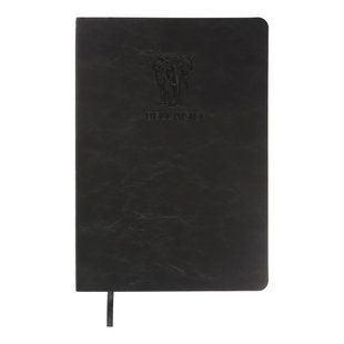 Блокнот діловий BELLAGIO А5, 96л, клітинка, обкладинка штучна шкіра, чорний BM.295118-01 фото