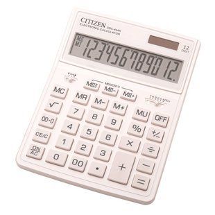 Калькулятор Citizen SDC444XRWHE-white, настільний, 12 розрядів SDC-444XRWHE фото