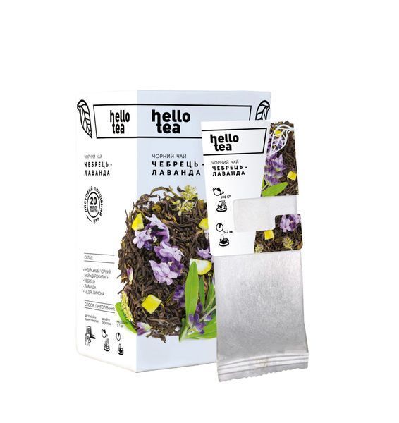 Чай Hello tea Тимьян и лаванда 20 пак 80023 фото