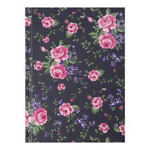 Записна книга Buromax Flora, А6, 64 аркушів, клітинка, тверда обкладинка, дизайн №2 BM.24614102-03 фото