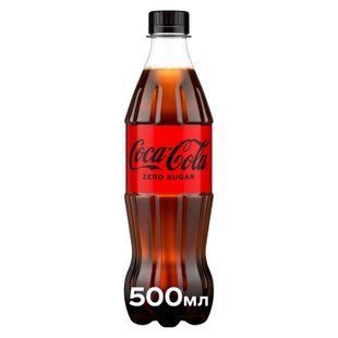 Безалкогольний напій Coca-Cola Zero 0.5 л 31836 фото