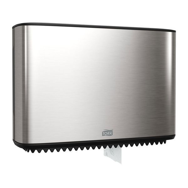 Диспенсер Tork Image Line для туалетного паперу в рулонах Mini Jumbo, на 2 рулони, металевий 460006 фото
