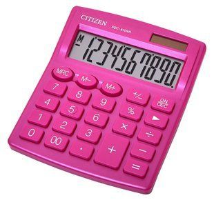 Калькулятор Citizen SDC-810NRPKE - pink, настільний, 10 розрядів SDC-810NRPKE - pink фото