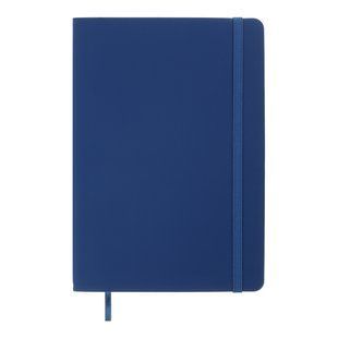 Блокнот діловий TOUCH ME А5, 96л, лінія, обкладинка штучна шкіра, синій BM.295202-02 фото