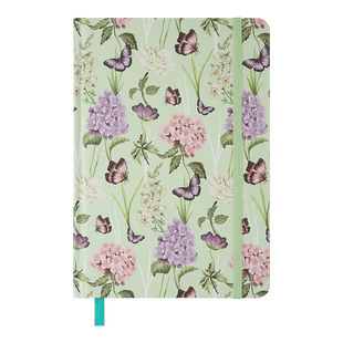 Книжка записна GENTLE, на гумці, А5, 96 арк., клітинка, офсет крем., тв.лам.обл., салатова BM.255113-15 фото