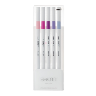 Лайнер uni EMOTT 0.4мм fine line, Floral Color, 5 цветов PEM-SY/5C.07FC фото