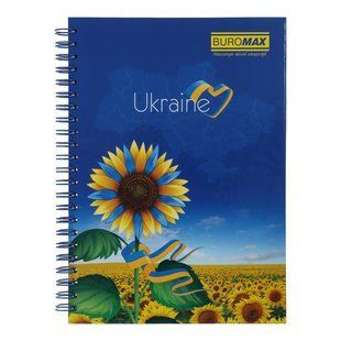 Тетрадь для заметок Buromax My country Patriot, А5, 96 листов, клеточка, твердая обложка BM.2412 фото