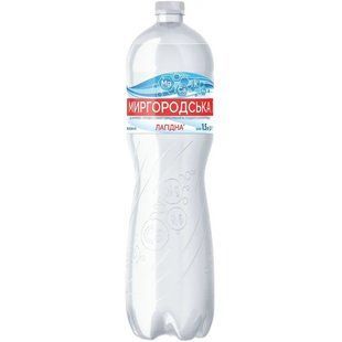 Вода Миргородська Лагідна негазована, мінеральна, столова 1.5 л, 6 шт/упаковка 31026 фото