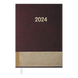 Щоденник датований Buromax Parallel 2024, A5, бордовий BM.2107-13 фото