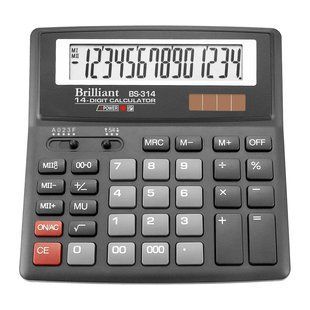 Калькулятор Brilliant BS-314, 14 разрядов BS-314 фото