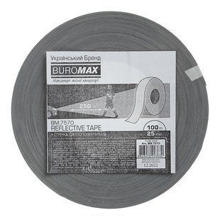 Лента светоотражающая, 2,5 см, 100м, R>250, серебрянная BM.7570 фото