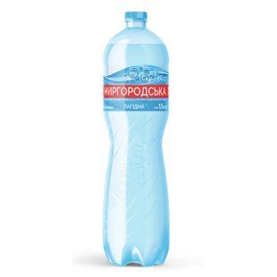 Вода Миргородська Лагідна слабогазована мінеральна, столова 1.5 л, 6 шт/упаковка 30975 фото