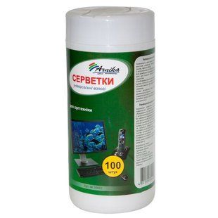 Салфетки влажные АРНИКА для оргтехники, универсальные, 100 штук 30663 фото