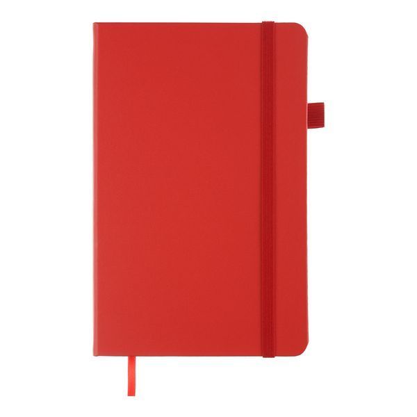 Записна книга Buromax Etalon, 96 аркушів, точка, обкладинка штучна шкіра, червона BM.291360-05 фото