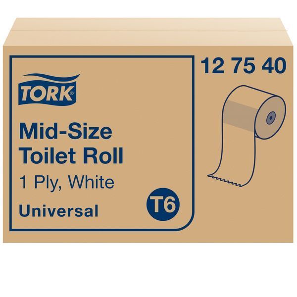 Туалетная бумага Tork Universal в меди-рулонах, белая, 1 слой, 135 м, 1 рулон 127540 фото