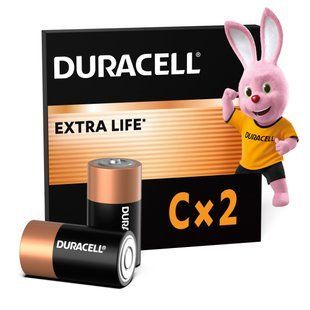 Лужні батарейки Duracell C, 2 шт. в упаковці s.5006001 фото
