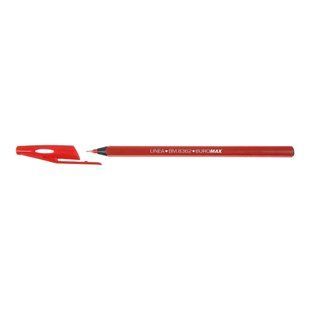 Ручка масляная Buromax Linea, красная, 0.5 мм BM.8362-03 фото