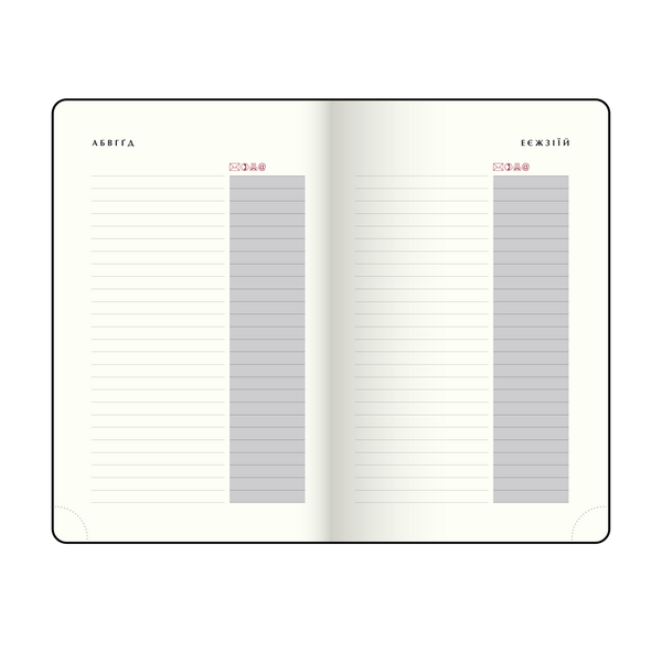 Щоденник датов. 2026 VELOUR, A6, червоний, штуч. шкіра BM.2512-05 фото