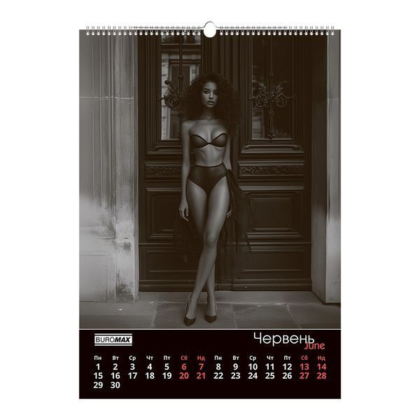 Календар настінний 2026 р., А2, 1 пружина, Women BM.210653 фото