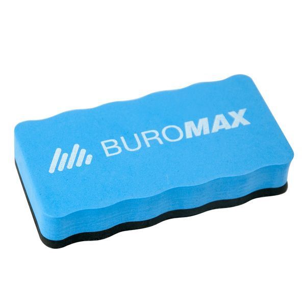 Губка Buromax для сухостиральних дощок, з магнітом, синя BM.0074-02 фото
